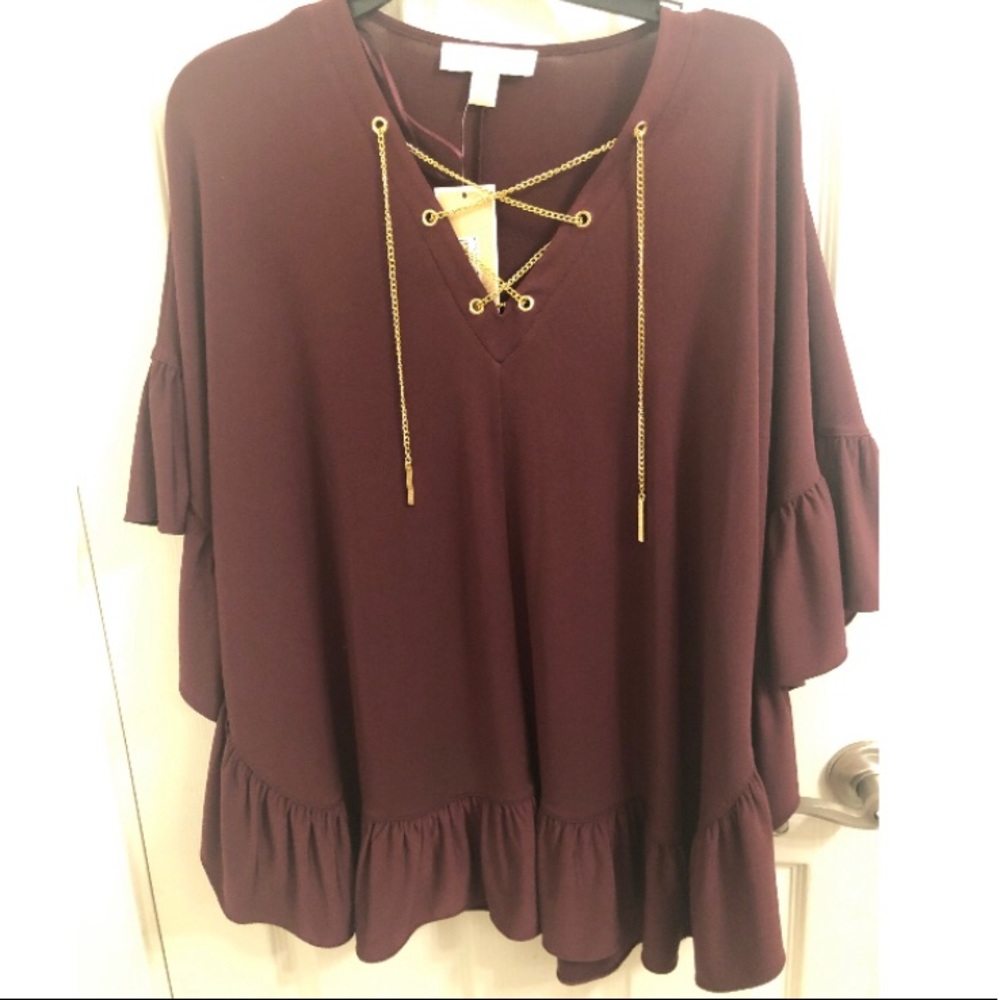 MICHAEL by Michael Kors Cordovan Blouse